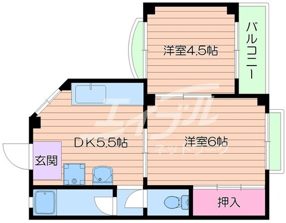 清原マンションの物件間取画像